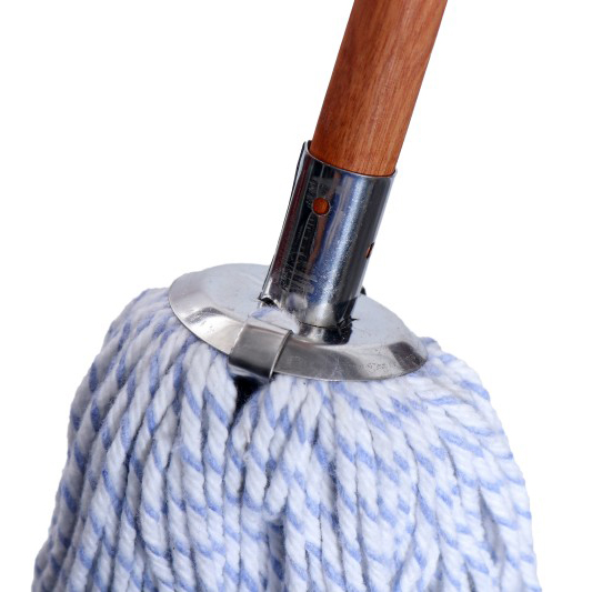 Piccola mop bagnata di cotone per la pulizia del pavimento